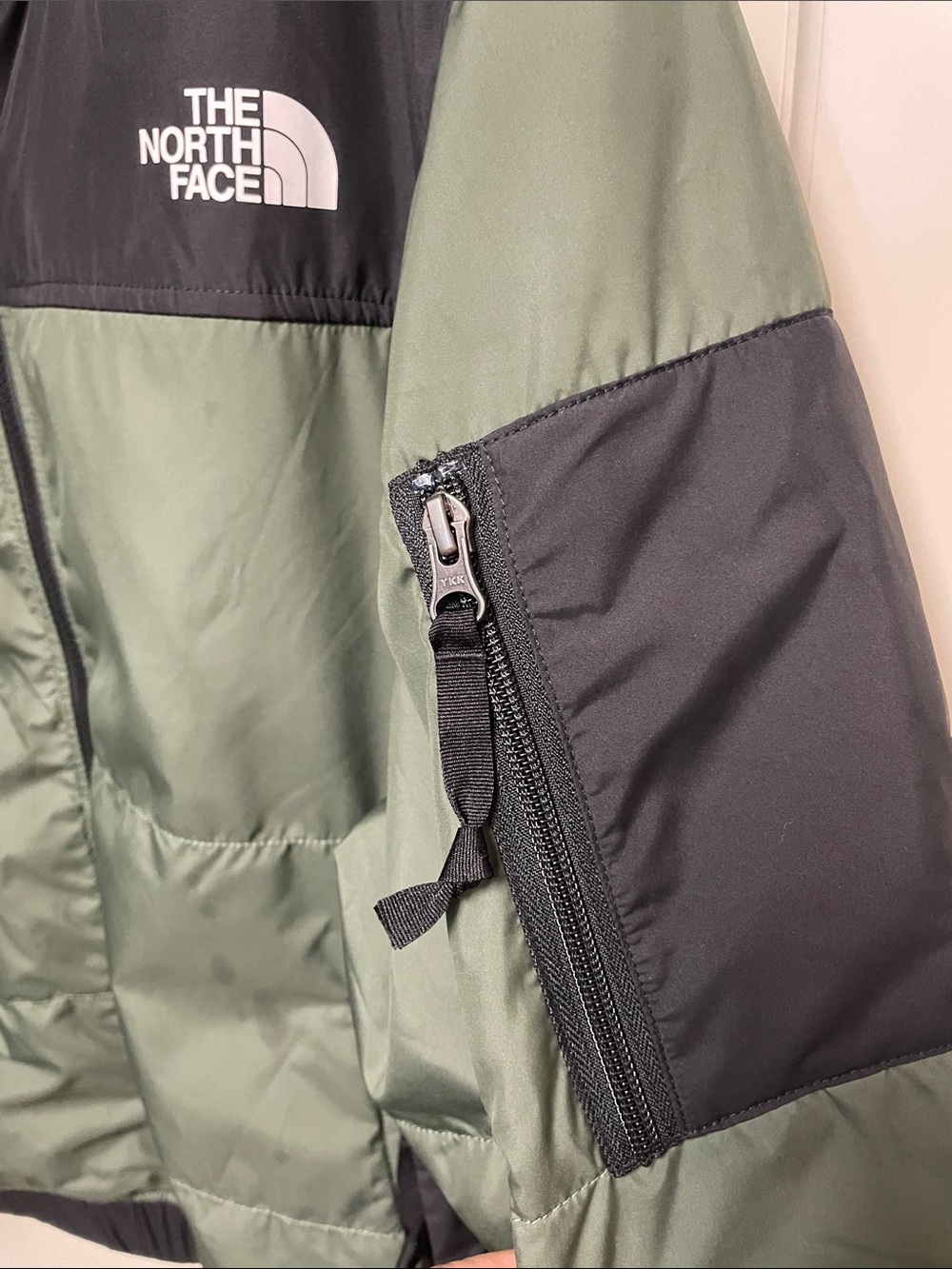 The North Face Men’s Hooded Puffer Jacket - Olive Green & Black - Picture 2 of 8